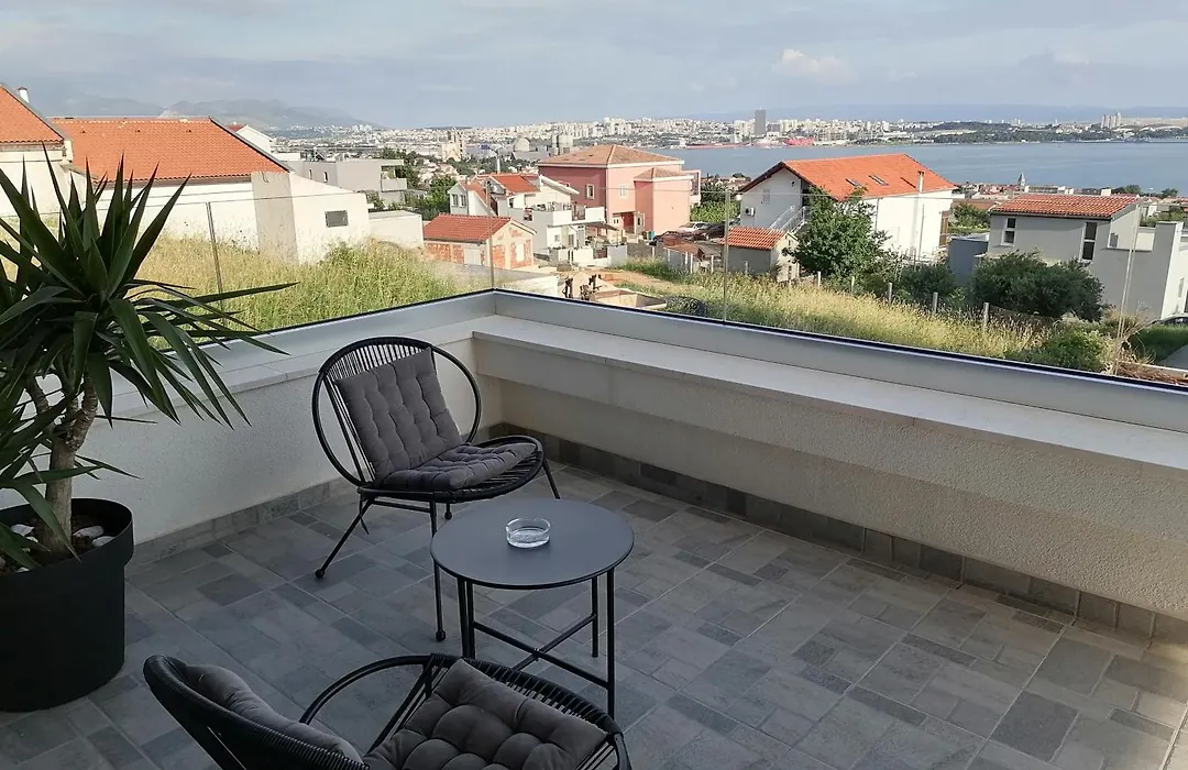 Villa Olea-With Pool, Sea View, Near Split Airport-1